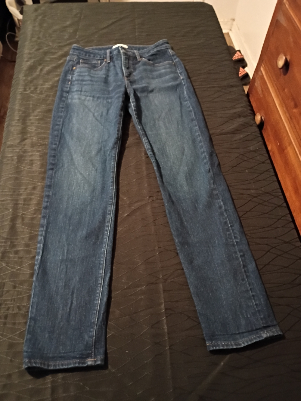 LOFT Women's Straight-Leg Jeans in Dark Indigo